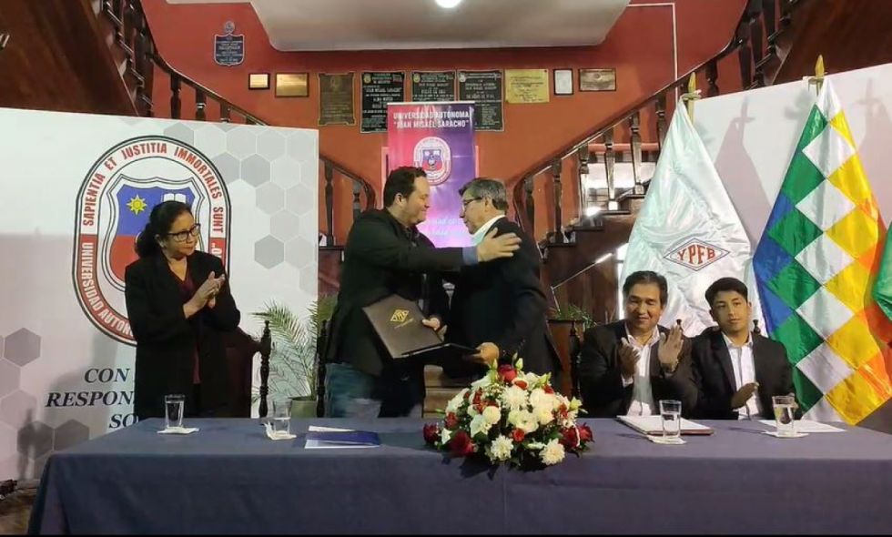 YPFB y la UAJMS firman acuerdo interinstitucional