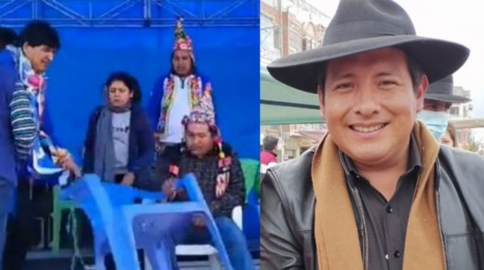 "Hay que ser igual que él": Gobernador de La Paz felicita a potosino que tiró la silla de Evo