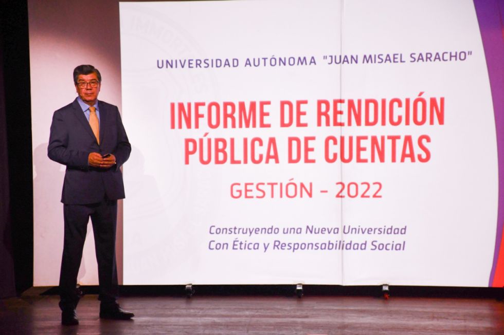 Rector: La UAJMS cerró el 2022 con un superávit de Bs 2 millones
