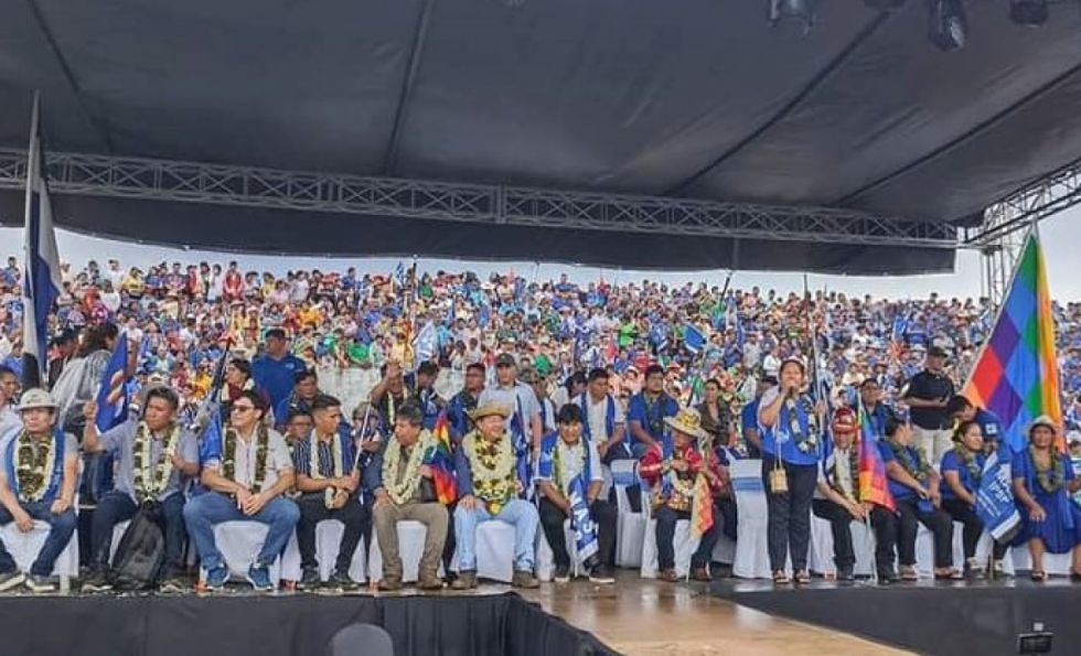 Arce y Choquehuanca participan del aniversario del MAS en Ivirgarzama