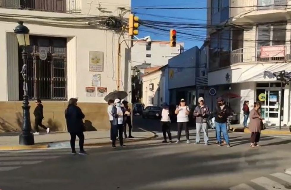 Movilización en la plaza Luis de Fuentes