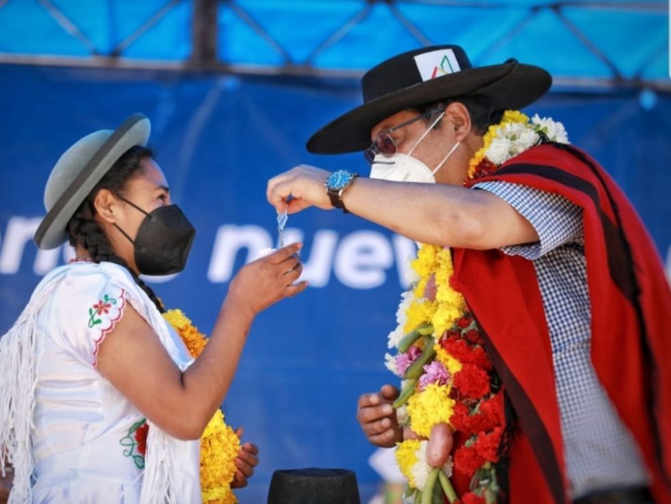 Presidente Arce cumple una agenda amplia de entrega de obras en Tarija