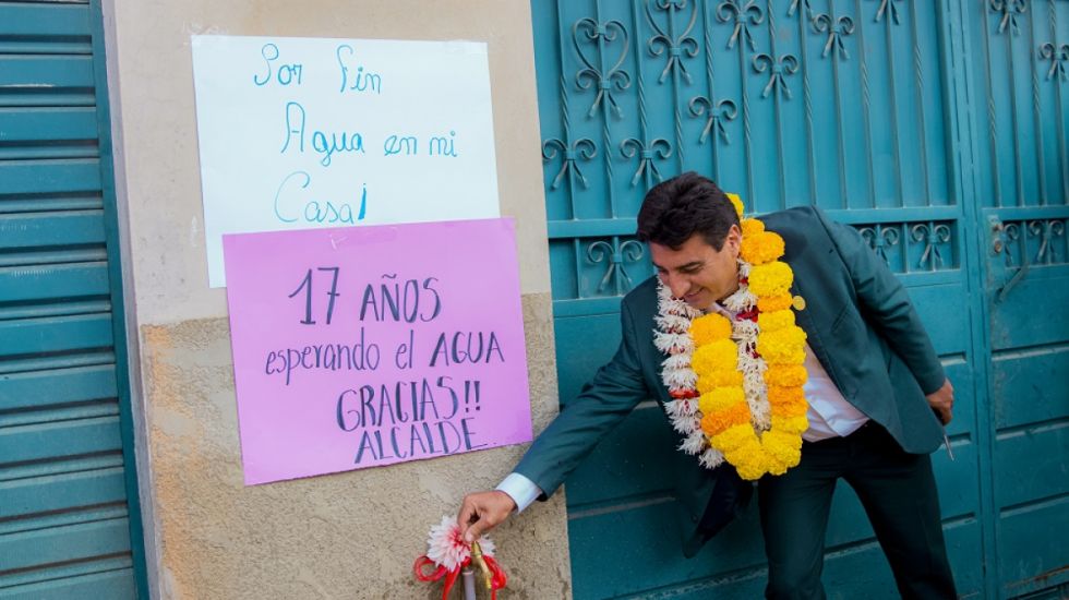 La Alcaldía inaugura sistema de agua potable para 160 familias 