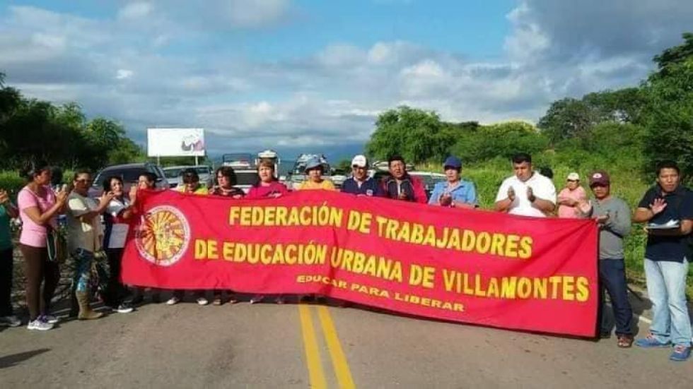 Maestros bloquearán esta tarde la carretera a Tarija y Santa Cruz