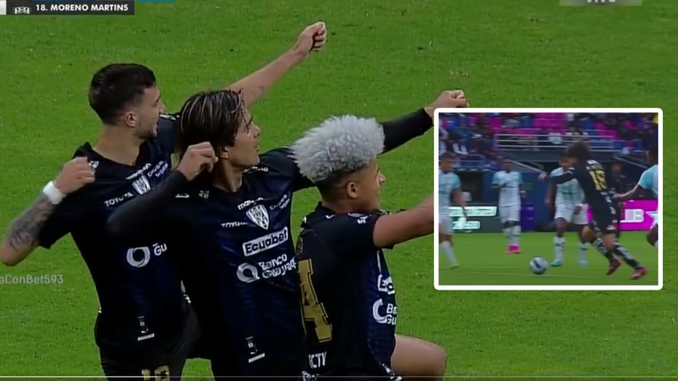 Nuevo gol de Moreno Martins en Ecuador (Video)