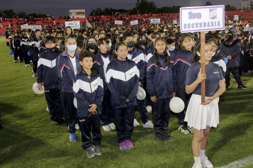 Primero de secundaria de la U.E. Santa Ana