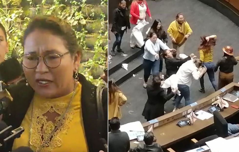 Diputada del MAS que inició y protagonizó pelea en el Legislativo, ahora denuncia a 3 opositoras