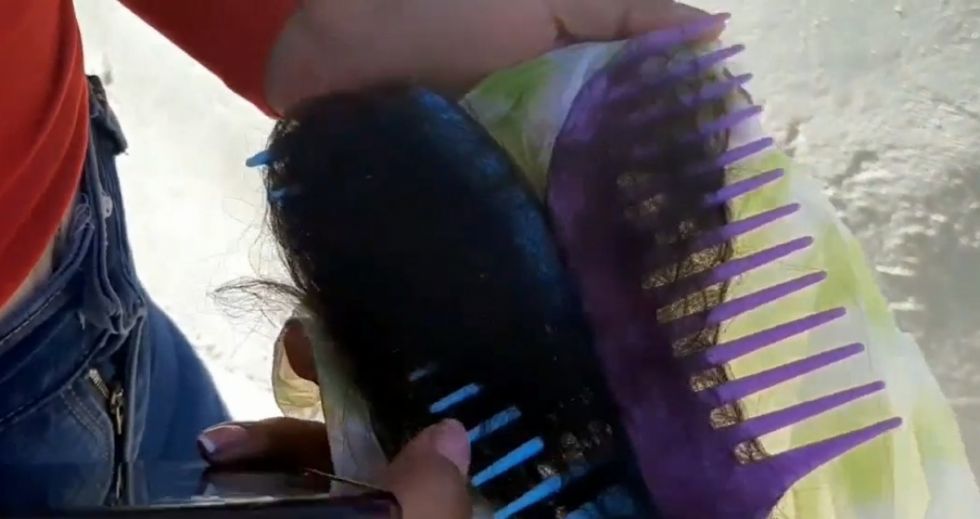 Joven denuncia que le lavaron el cabello con detergente de platos y ahora se le cae (VIDEO)