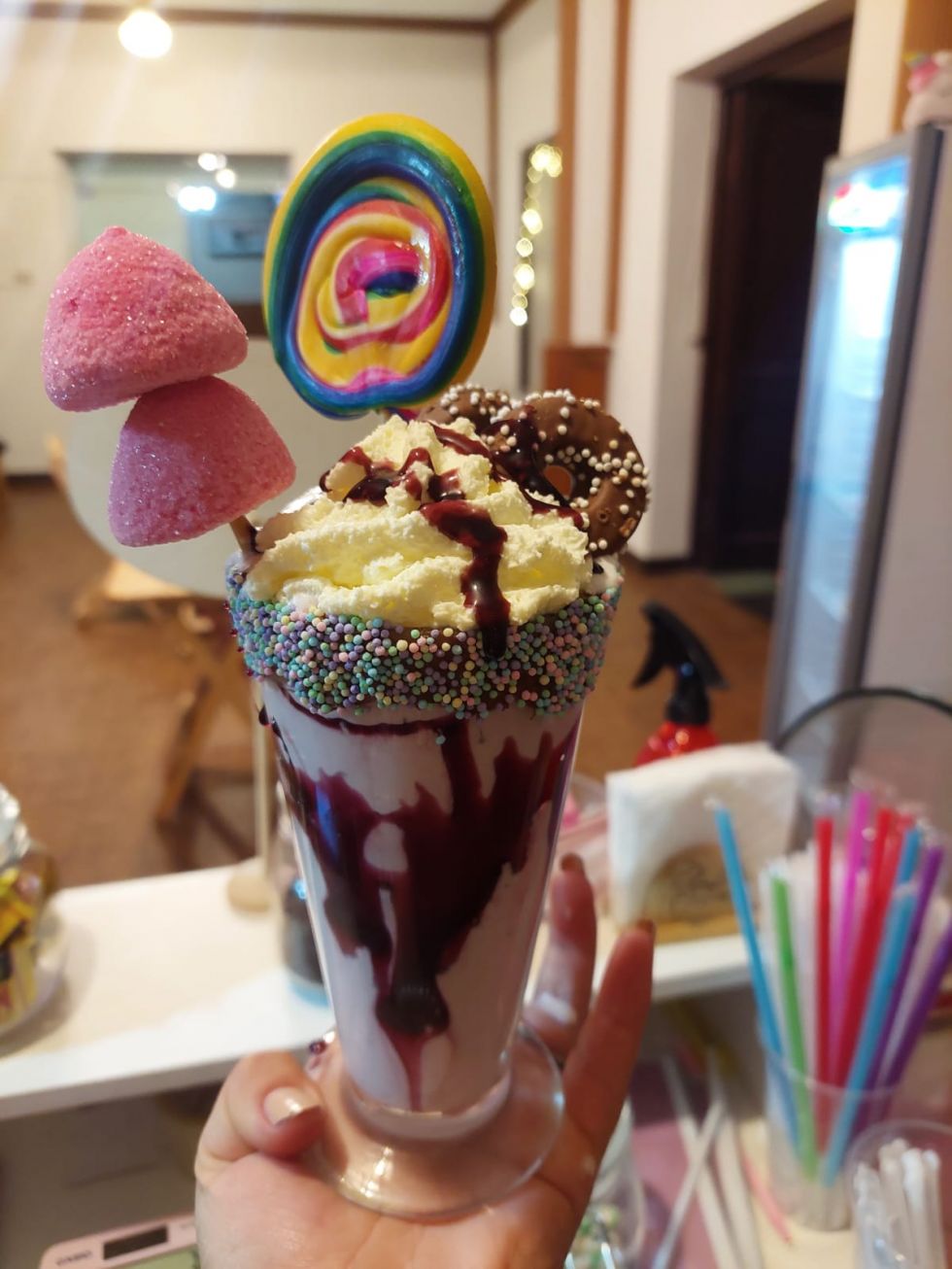 Una atrevida malteada de Ambra Ice Cream