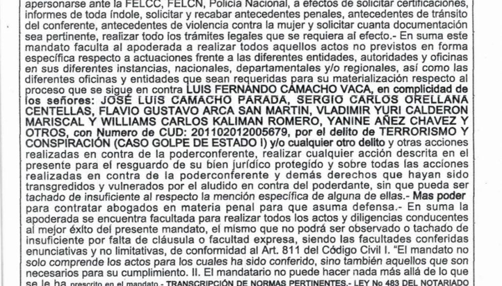 Patty deja como apoderada a una familiar de 19 años para seguir el caso ‘Golpe I’