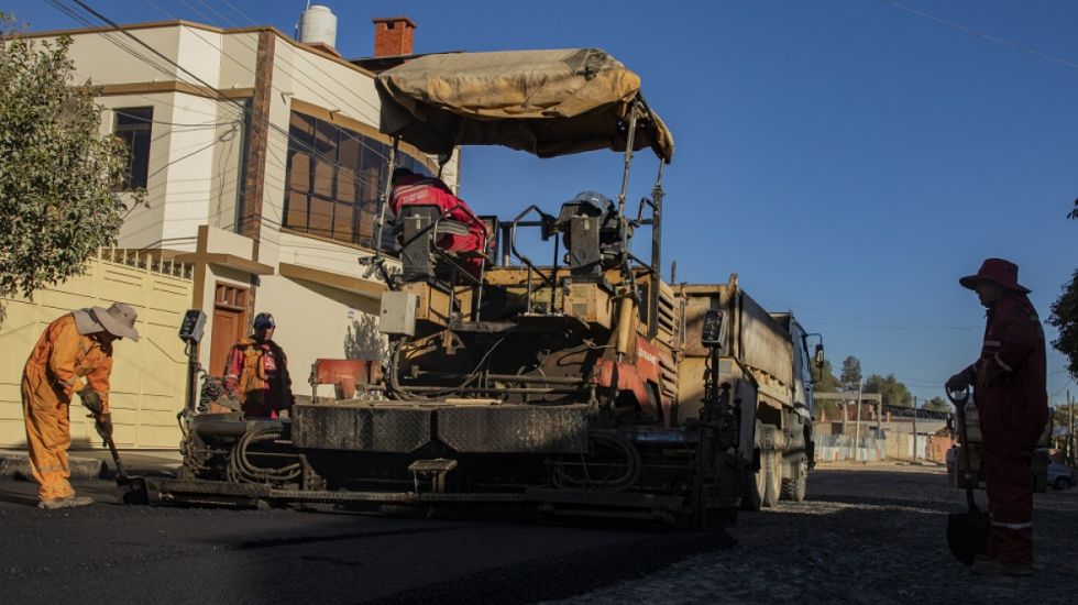 Alcaldía asfaltó la avenida Industrial cerca a Cadepia 