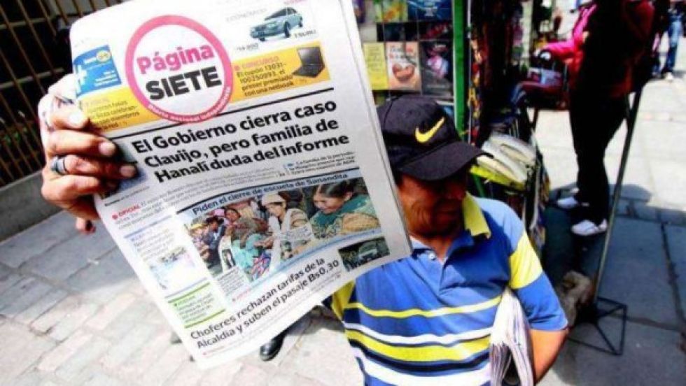 Human Rights Watch dice que el cierre de Página Siete reduce la pluralidad en el debate público
