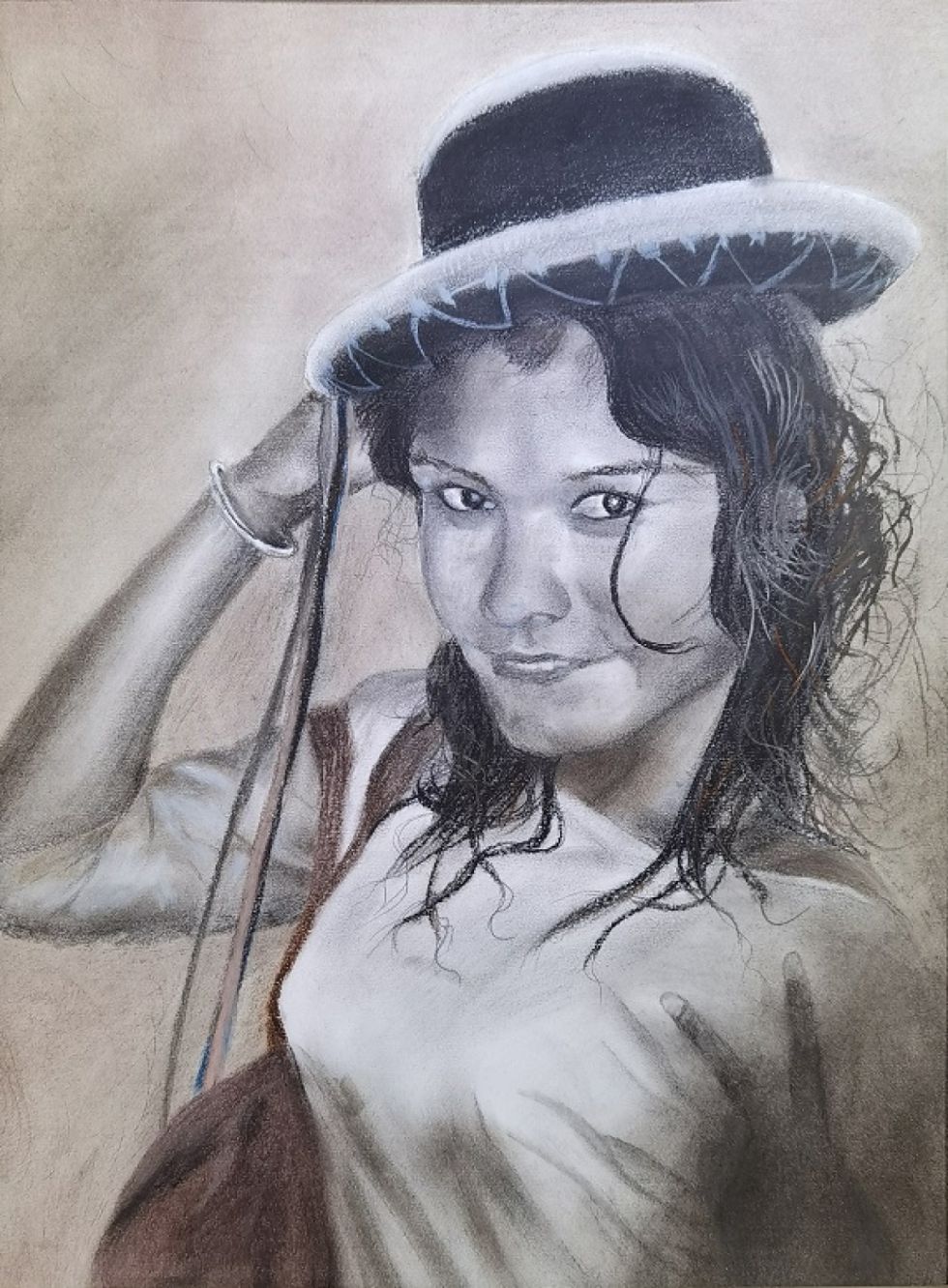 Retrato, de Floriano Álvarez.