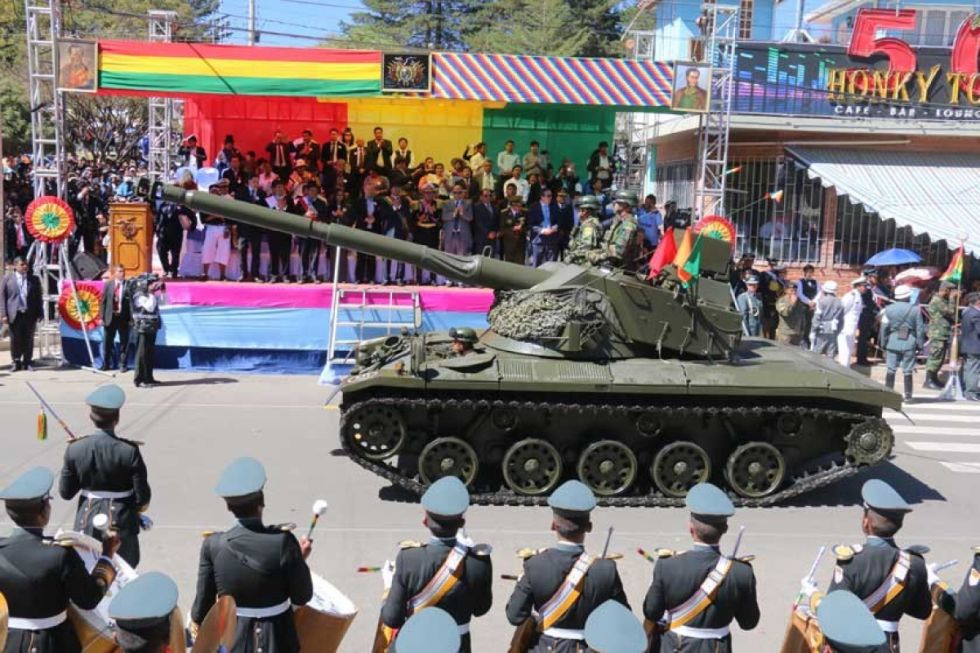 Tarija es elegida como sede de la Parada Militar del 7 de agosto