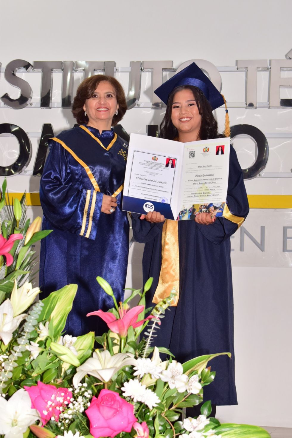 María Ivana Narváez Jerez, graduada ITDS de la carrera Técnico Superior en Administración de Empresas.