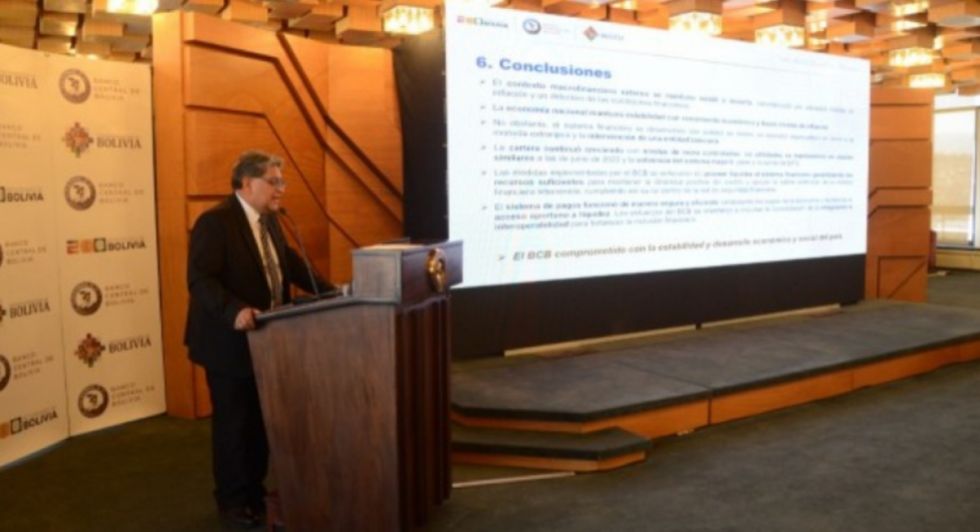 BCB presenta el “Informe de Estabilidad Financiera” y prohíbe la presencia de periodistas