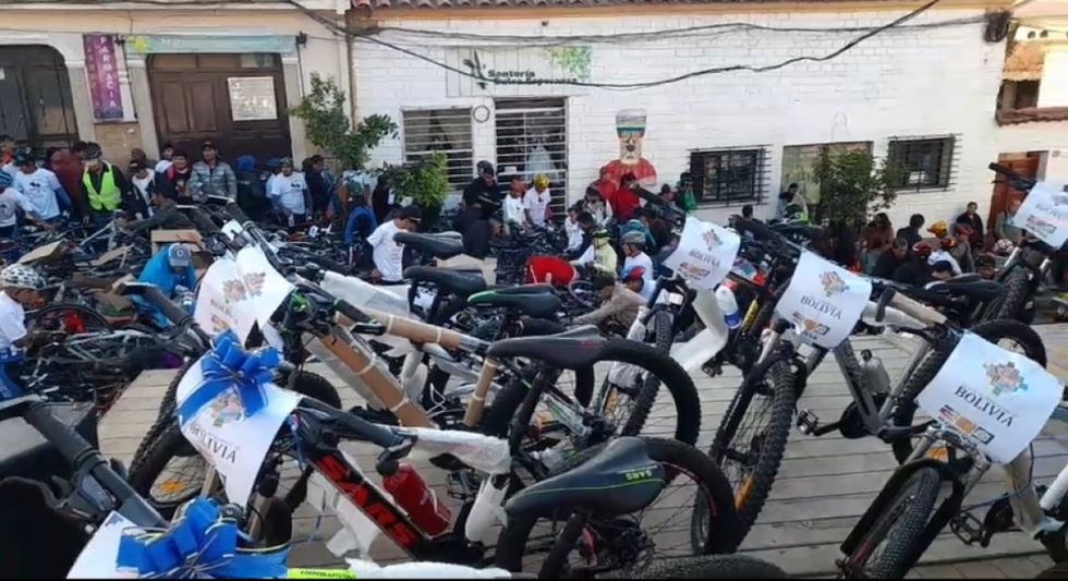 Bicicletas donadas por el Gobierno Nacional