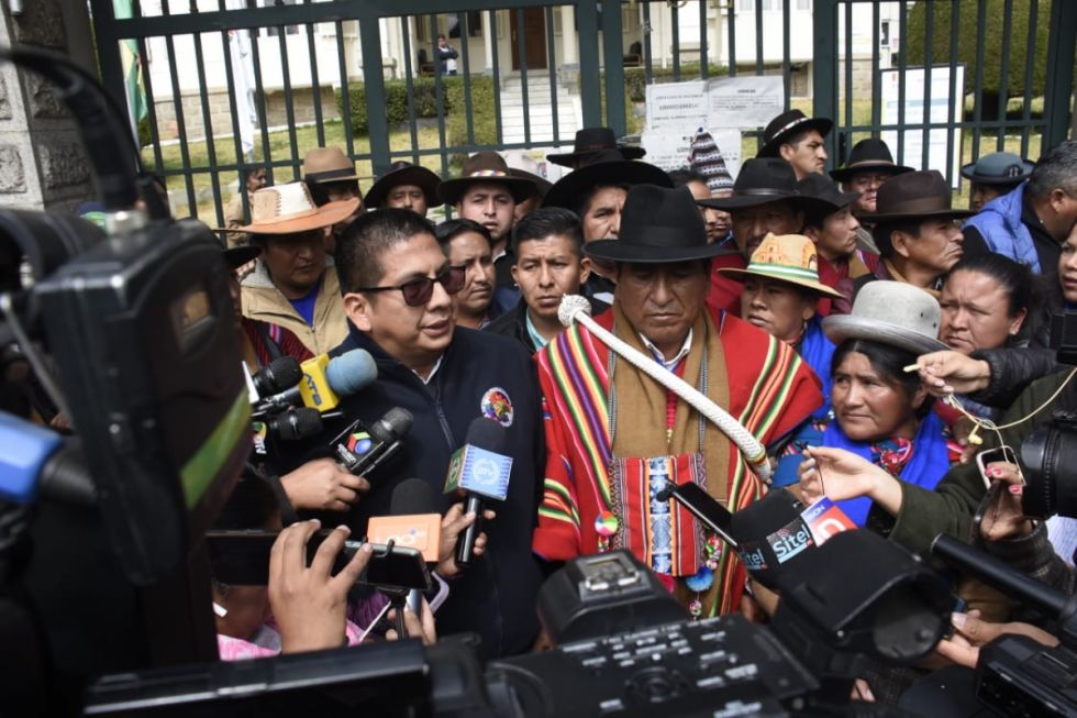 Pacto de Unidad exige al TSE no avalar Congreso del MAS