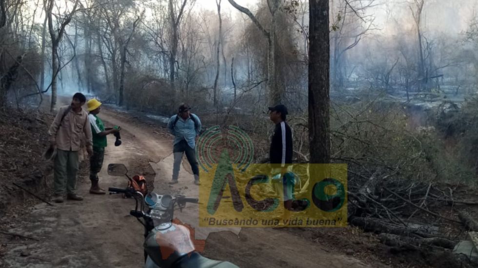 Reportan incendio forestal en las serranías del Aguaragüe