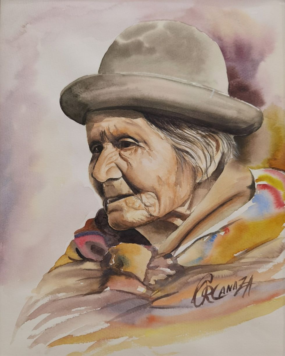 Retrato, de Orlando Canaza