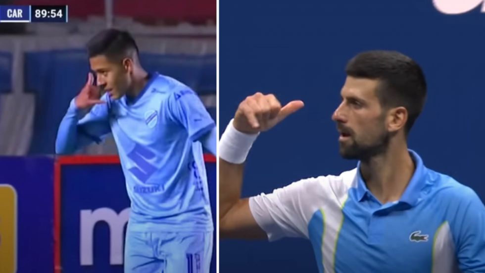 El origen del festejo de Ramiro Vaca a lo Novak Djokovic