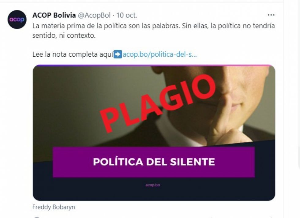 Evidencian plagio de texto en artículo de Bobaryn: Aclaración necesaria