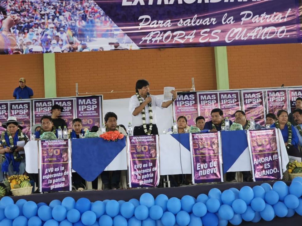Ampliado del MAS ‘evista’ decide la ‘toma’ de tribunales electorales hasta que se reconozca su congreso