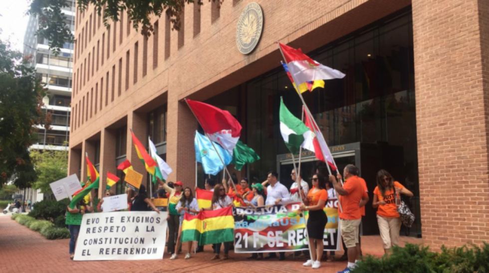 Familiares de presos políticos bolivianos realizarán unaprotesta frente a oficinas de la CIDH en Washington DC