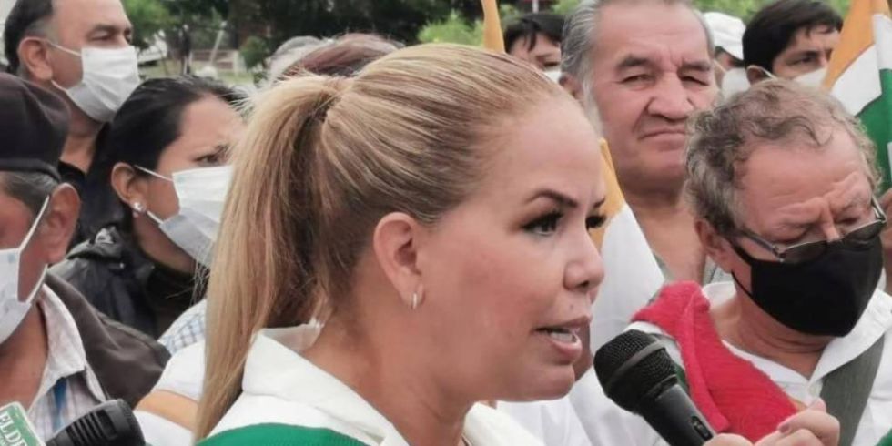 La exalcaldesa, Angélica Sosa salió de la cárcel de Palmasola