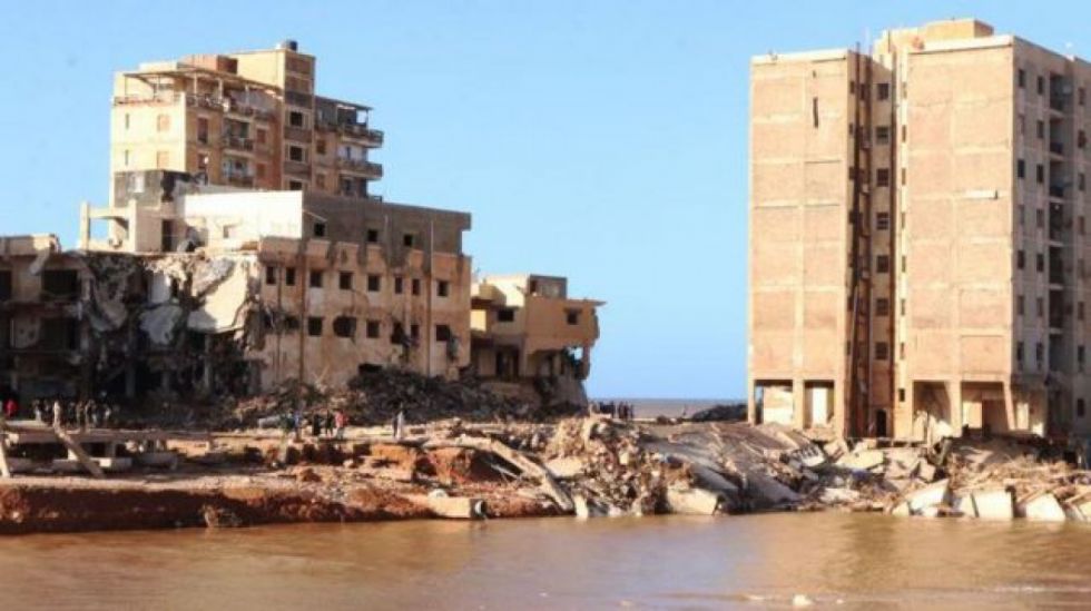 Inundaciones en Libia