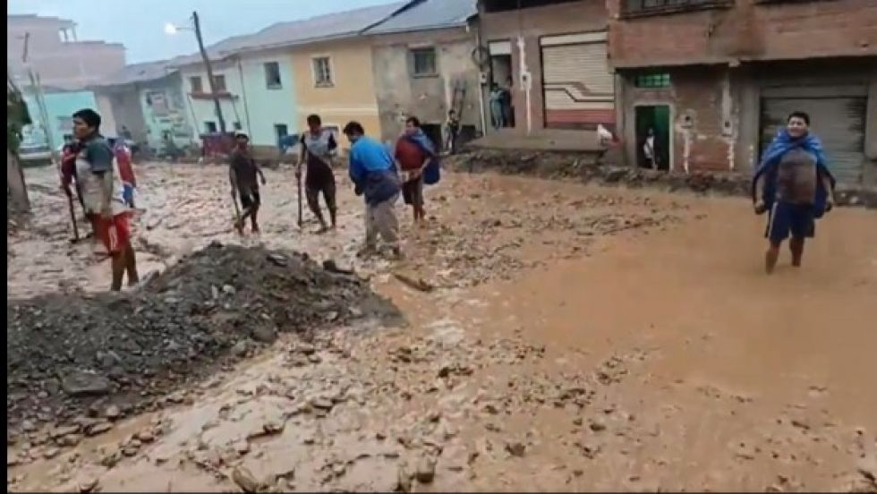La Paz: Mazamorra afecta a comunidad Las Mercedes