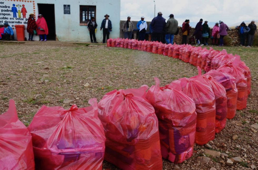 Subgobernación Cercado efectuó la entrega de 92.436 canastas alimentarias en la gestión 2023