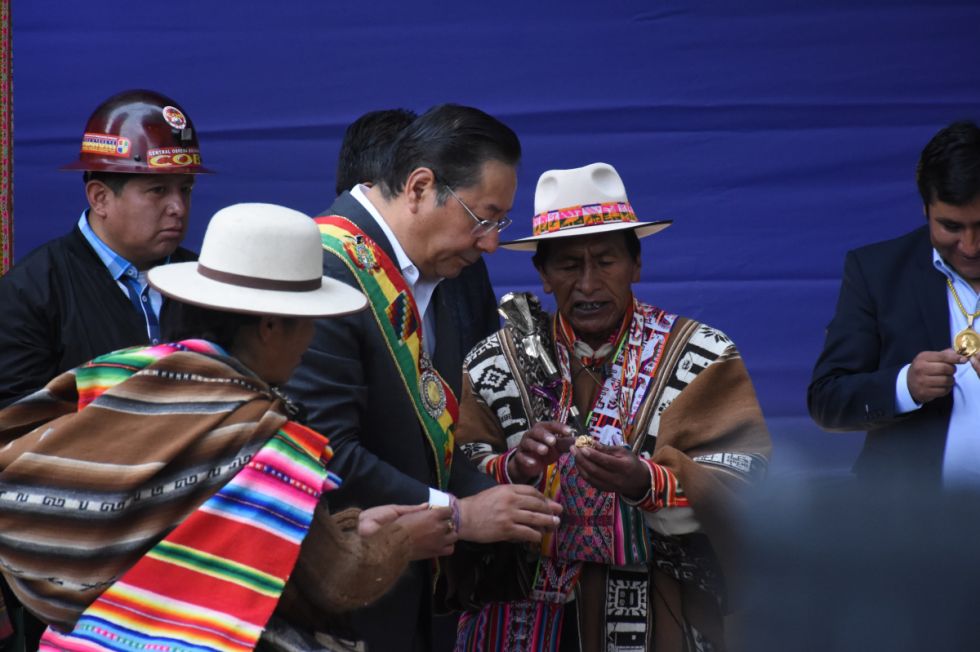 Actos y mensaje presidencial por la celebración del Estado Plurinacional de Bolivia