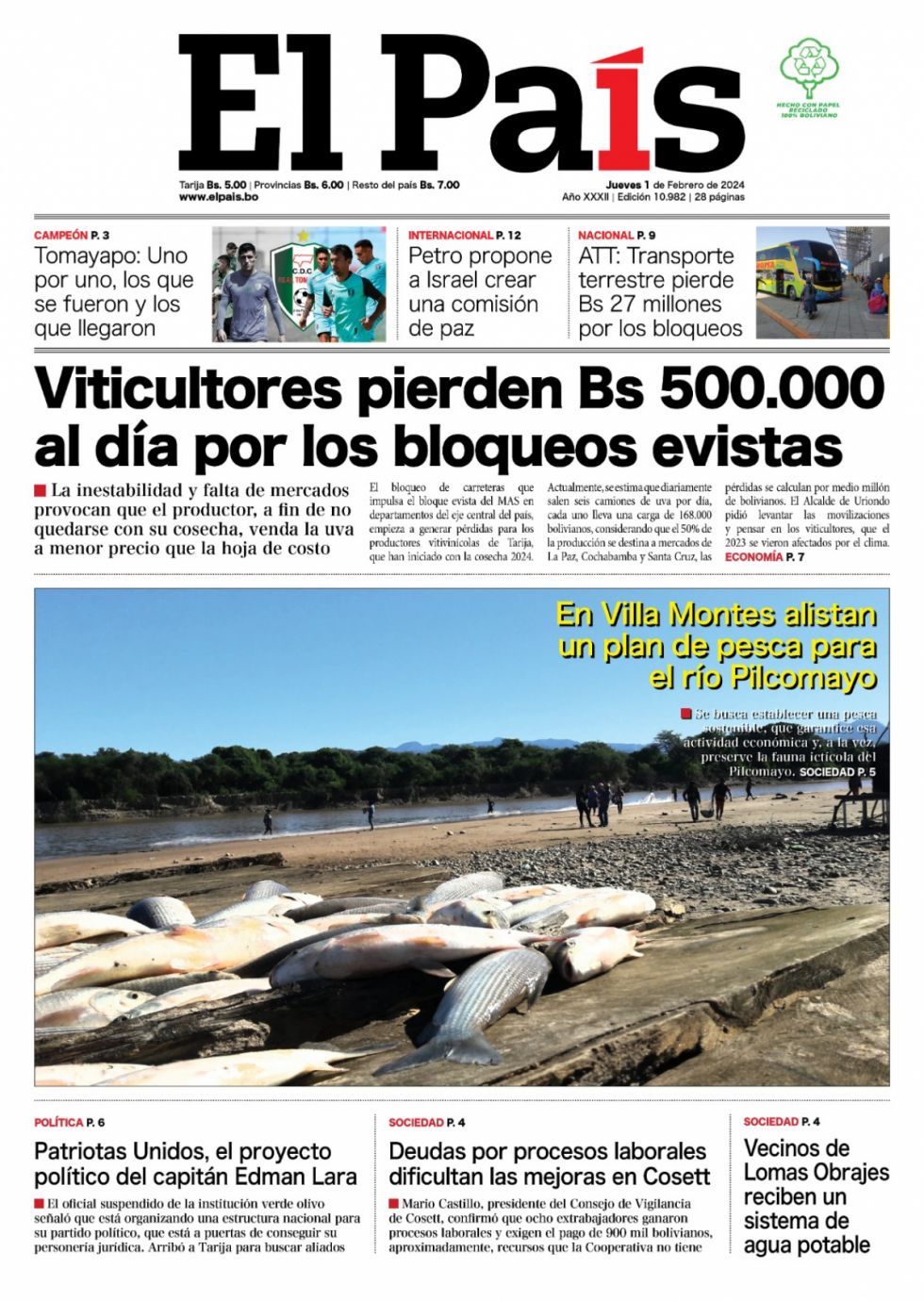 Fernando Galarza; la sangría de la uva; la extorsión policial y mucho más: Lee las imprescindibles