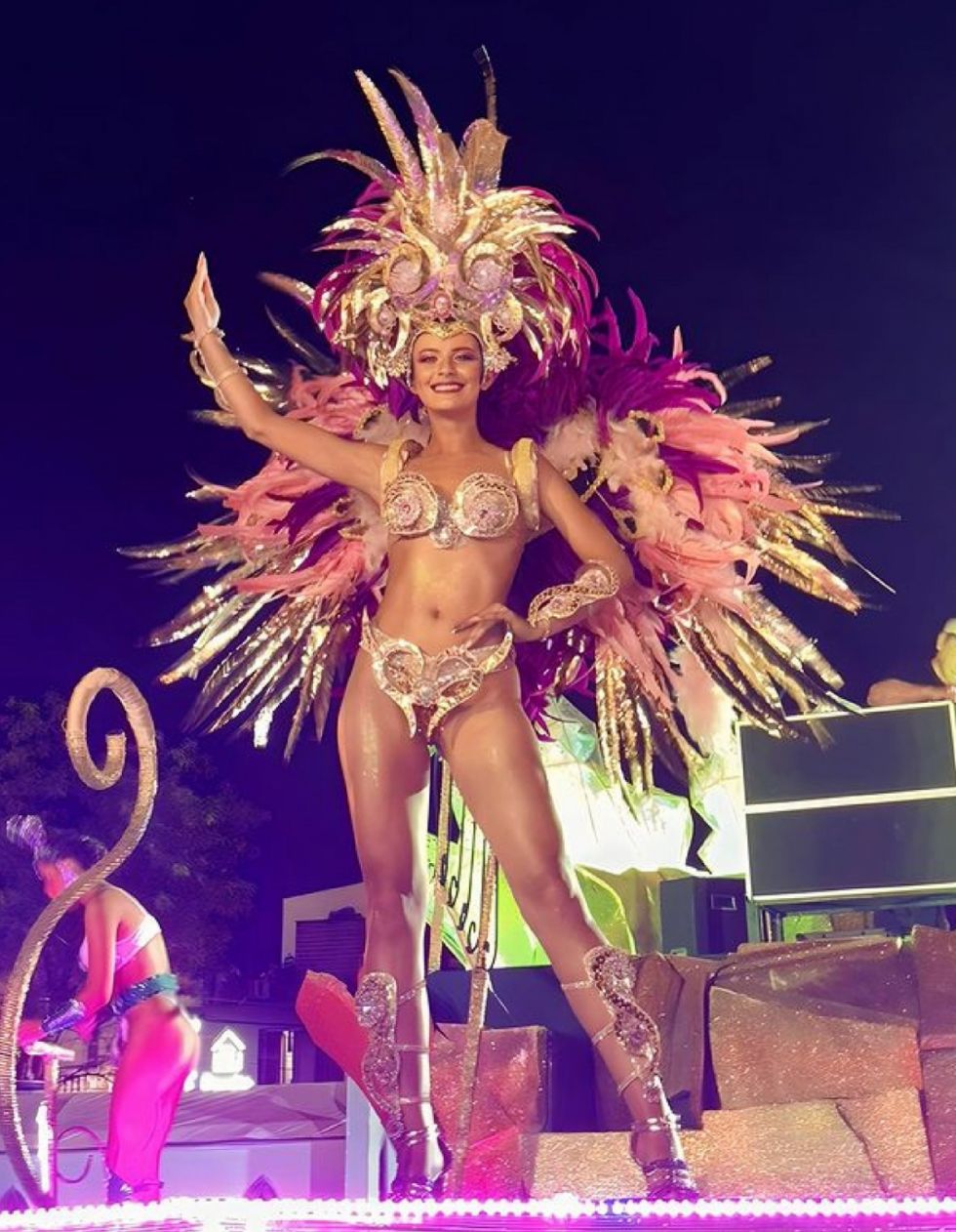 Noelia Duarte, reina del Club Sacachispas. 