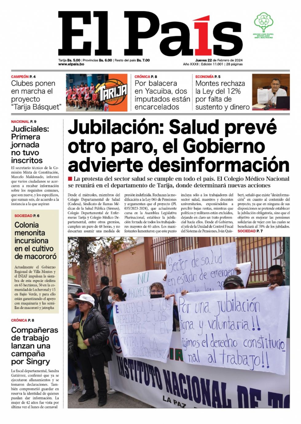 Jubilaciones, jueces, la rebelión cívica y mucho más: lee las imprescindibles de hoy