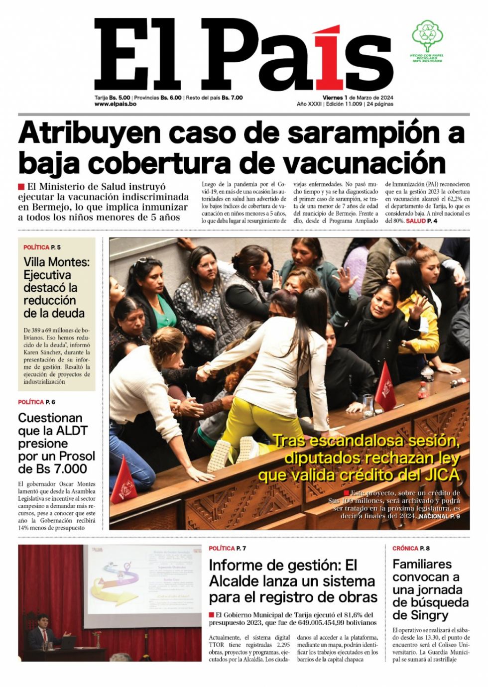 Asalto del Prosol, los Guardaparques, el sarampión y la búsqueda de Singry: Lee las imprescindibles de hoy