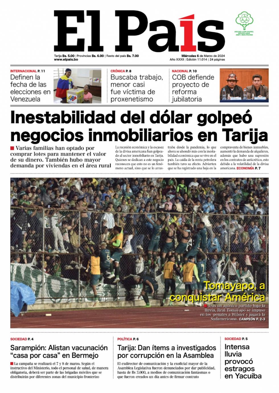 El paso de Tomayapo, la "mafia" de la ALDT, los nuevos Ministros... Lee las imprescindibles aquí