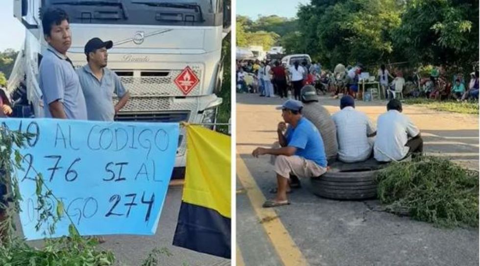 Suspenden viajes tras bloqueo en la carretera Santa Cruz - Tarija 