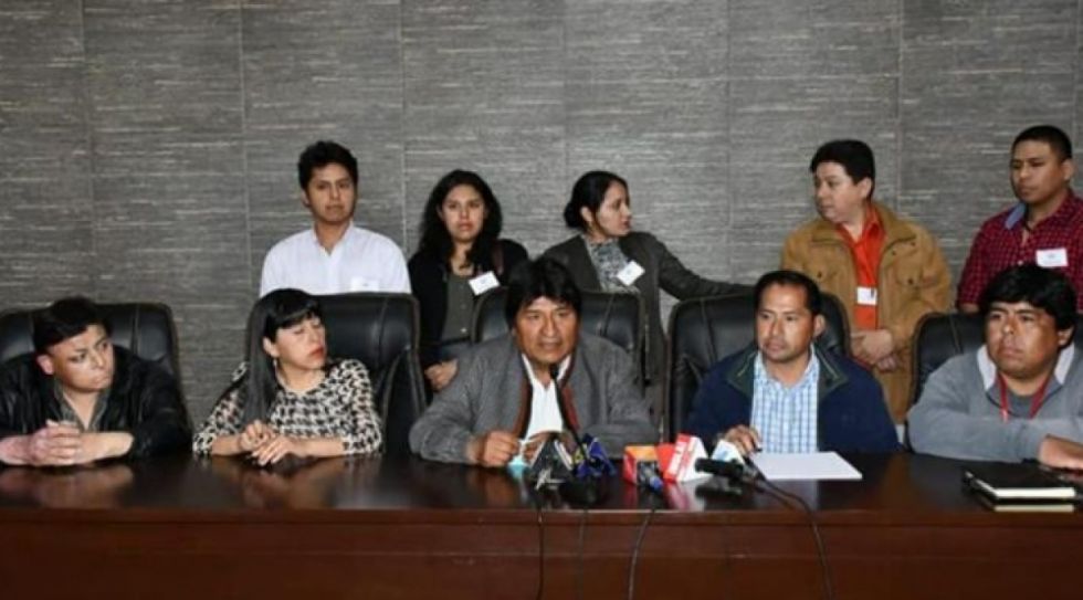 Evo con el COmité Cívico de Tarija
