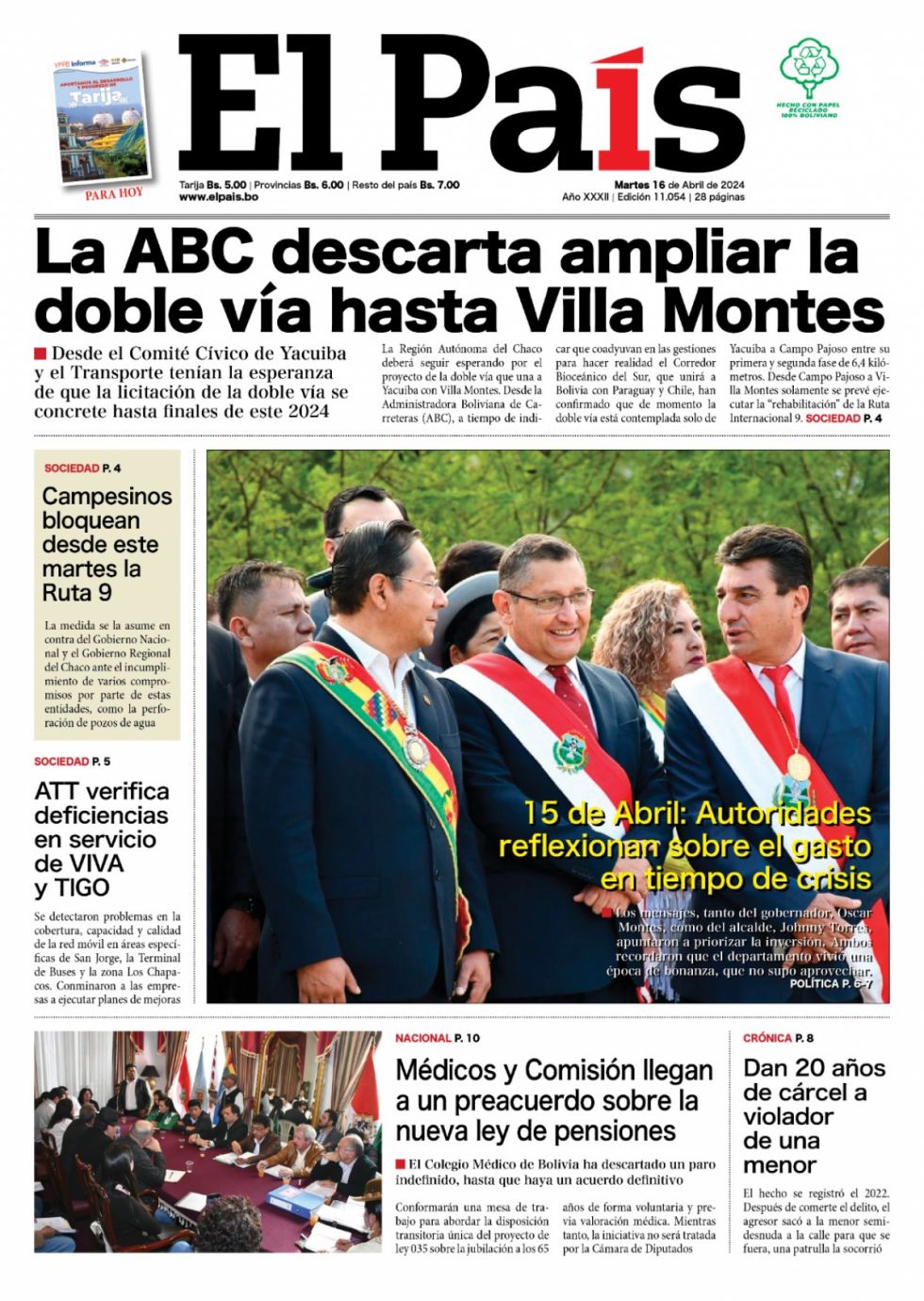 La doble vía, el pulso del 15, las visas iraníes... Lee las imprescindibles de hoy