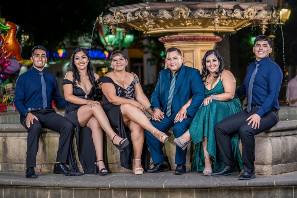 La familia Narváez Jiménez. 