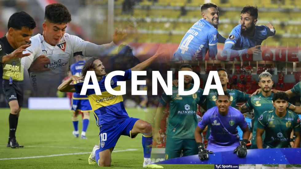 La agenda de los partidos que te interesan en Libertadores y Sudamericana esta semana