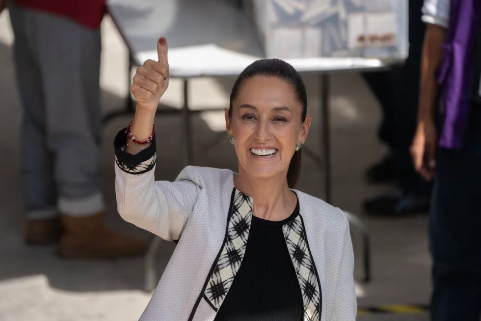 El partido gobernante de México declara a Sheinbaum ganadora de las elecciones presidenciales