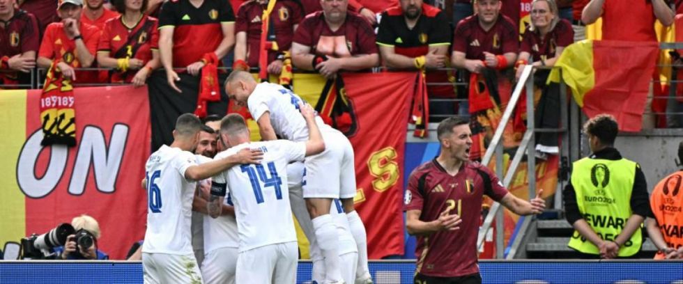 Otra sorpresa en la Eurocopa: Bélgica cae ante Eslovaquia; le anularon 2 goles a Lukaku