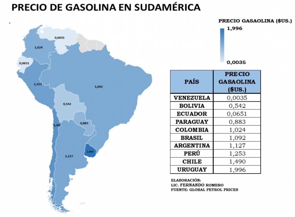 Fernando Romero dice que Bolivia tiene carburantes baratos, pero no dólares ni petróleo