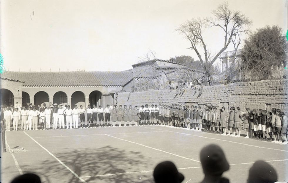 Foto antigua del Colegio Nacional San Luis 