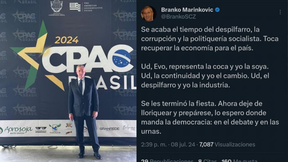 Elecciones 2025: Marinkovic confirma candidatura y reta a Evo a las urnas