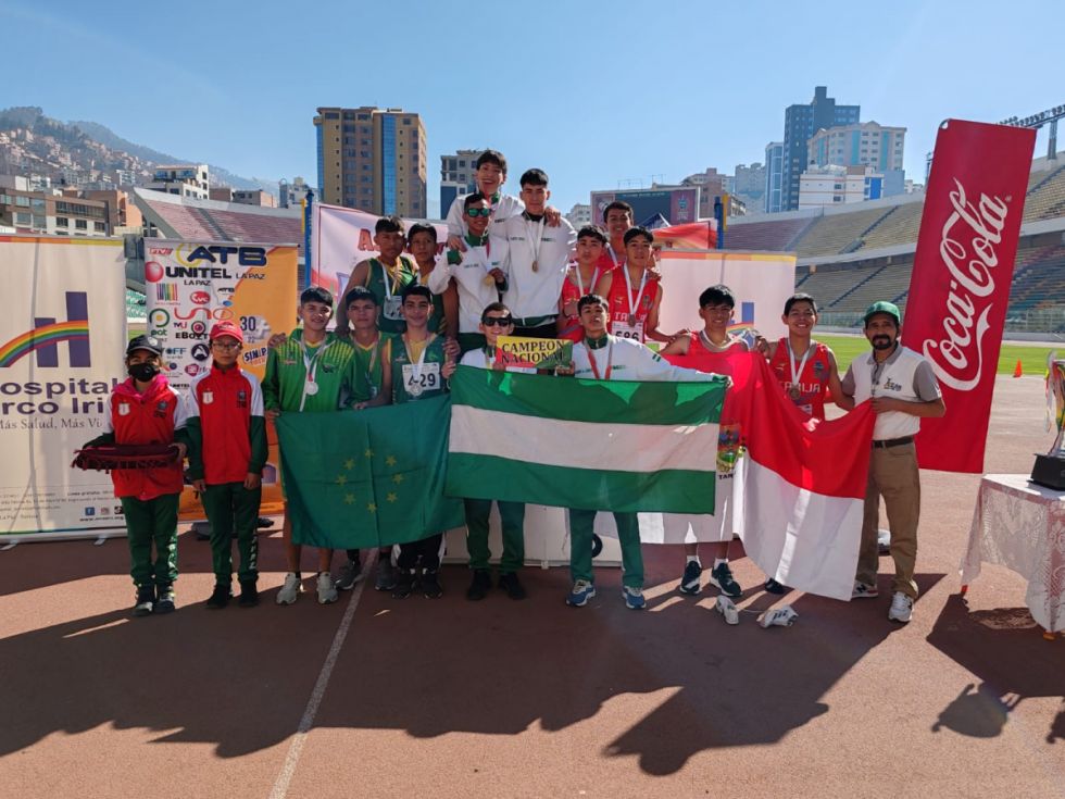 Santa Cruz fue el mejor del Nacional U-16 de atletismo, Tarija ocupó el cuarto lugar