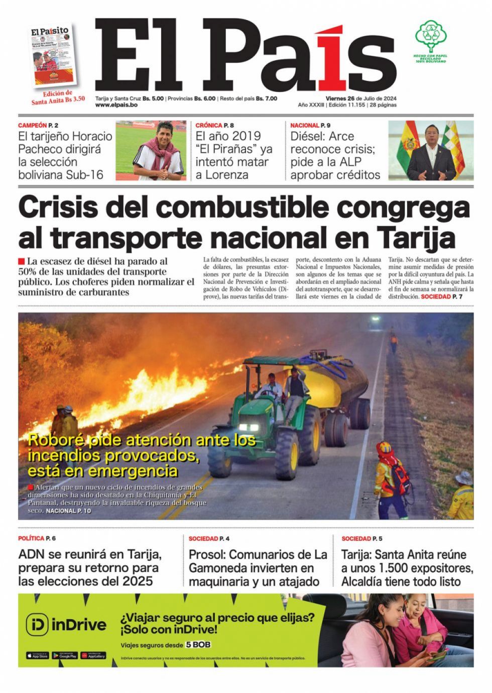 Combustibles al límite, la historia del Piraña, los JJOO, la Brecha y más: Lee las imprescindibles 
